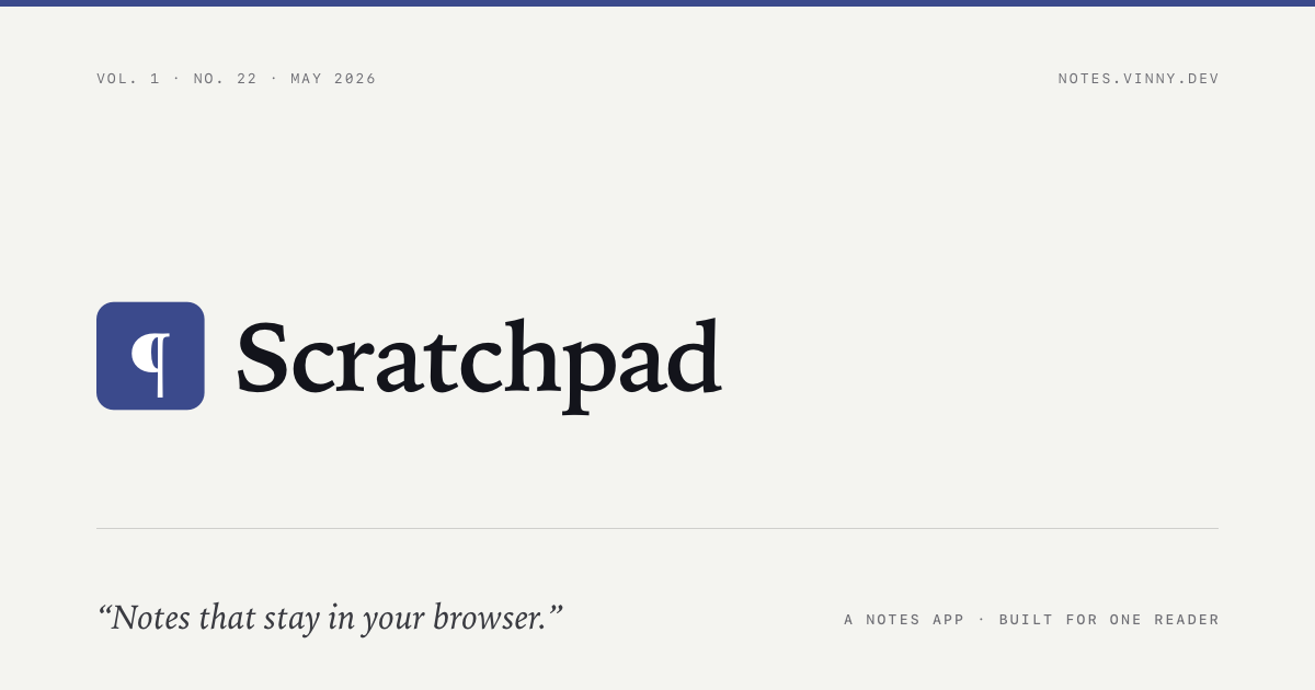 Scratchpad